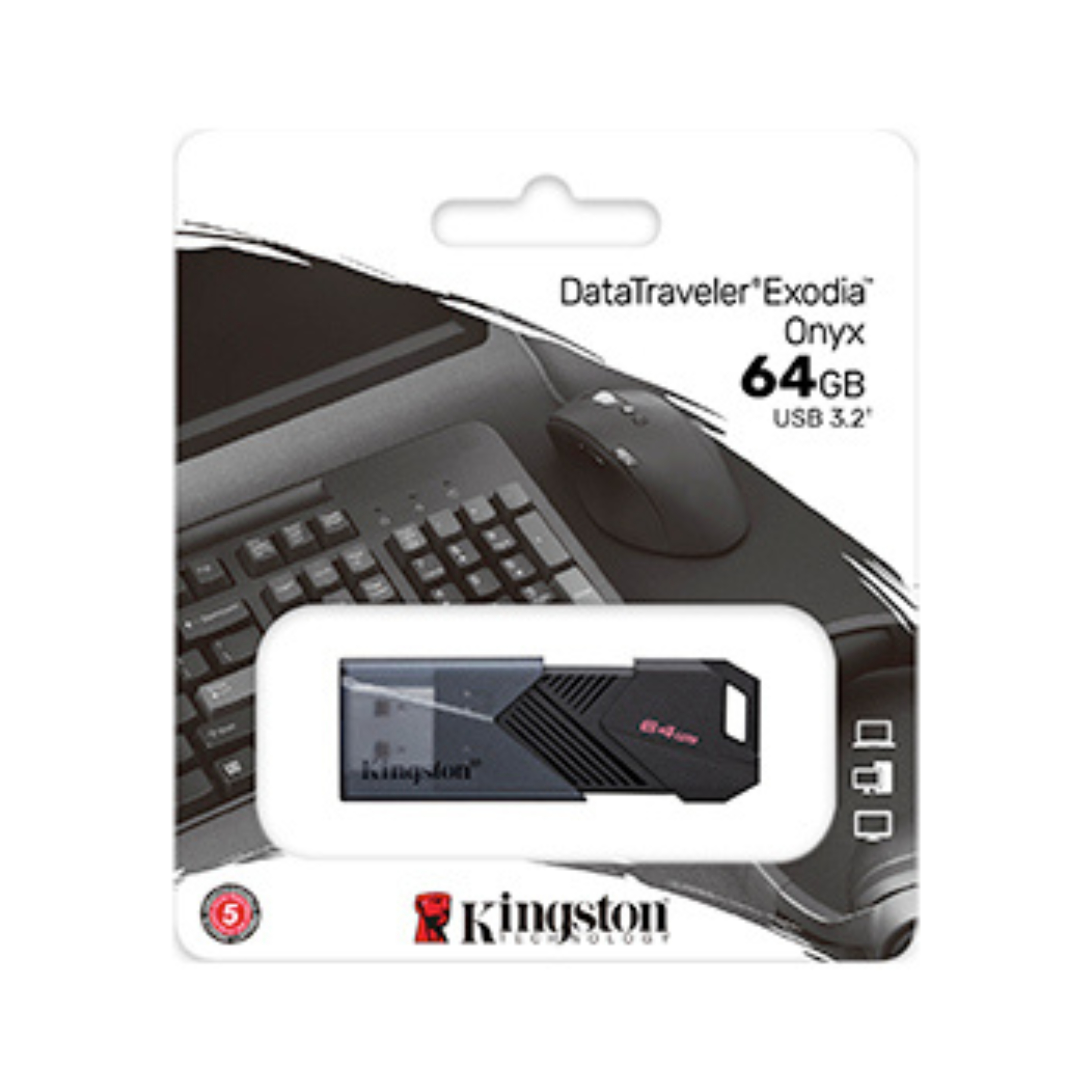 FLASH KINGSTON DATATRAVELER EXODIA  ONYX 64GB