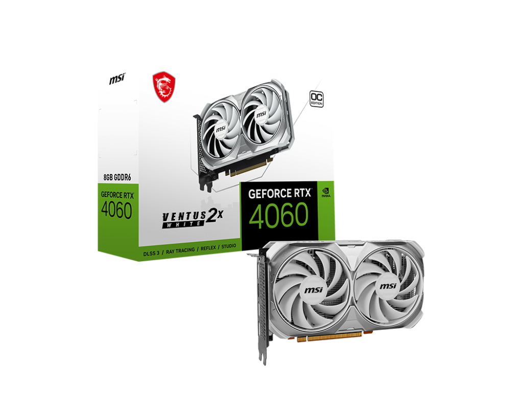 MSI RTX4060 VENTUS 2X OC 8GB 128BIT WHITE 912-V516-030