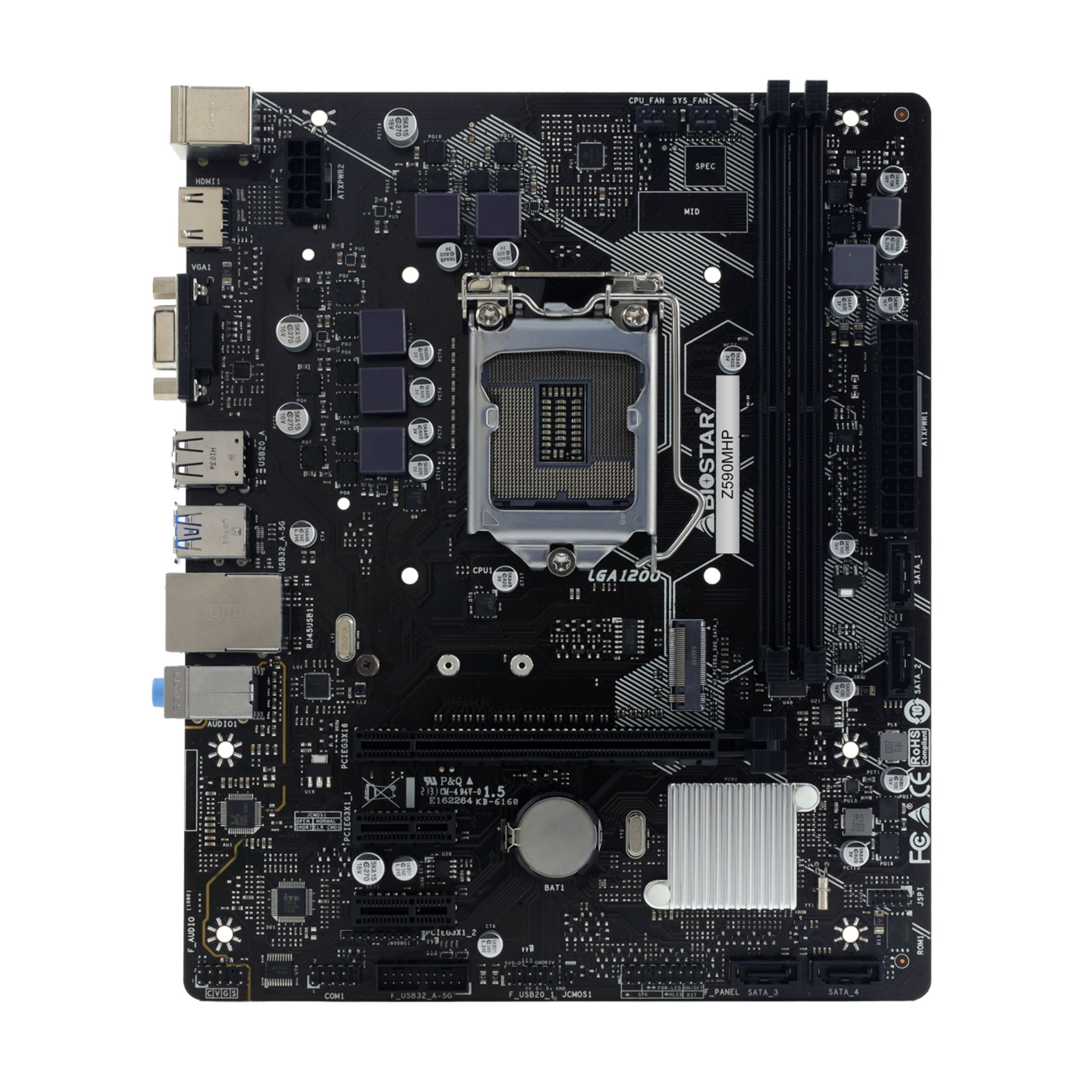 MOTHERBOARD BIOSTAR Z590MHP M2