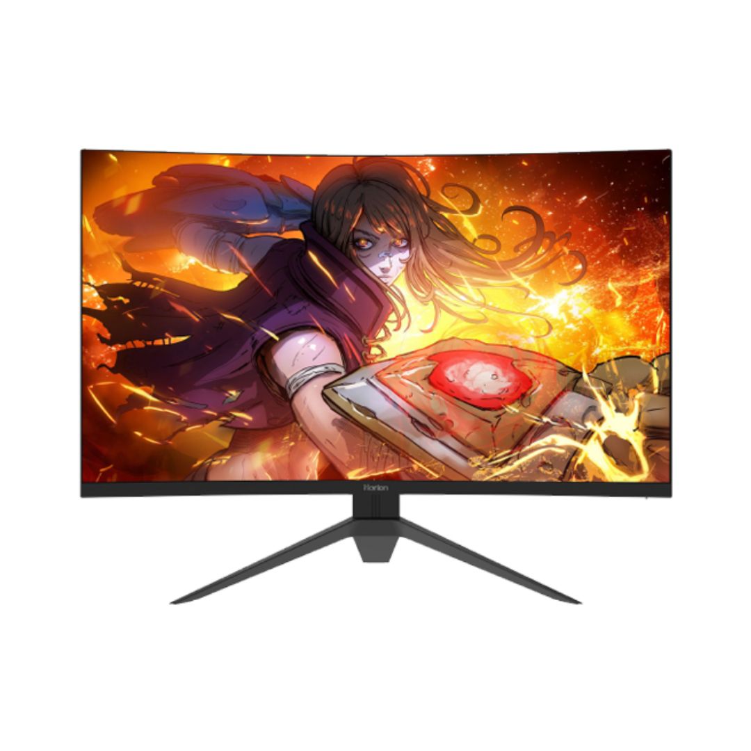 Horion 27H02QV Curved Gaming Monitor – 27″ QHD, 180Hz, 1ms