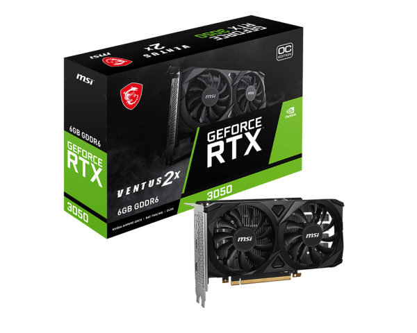 MSI RTX3050 VENTUS 2X 6GB 96BIT ‎V812-015R