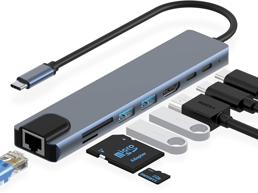 USB HUB 8IN1 TYPE-C