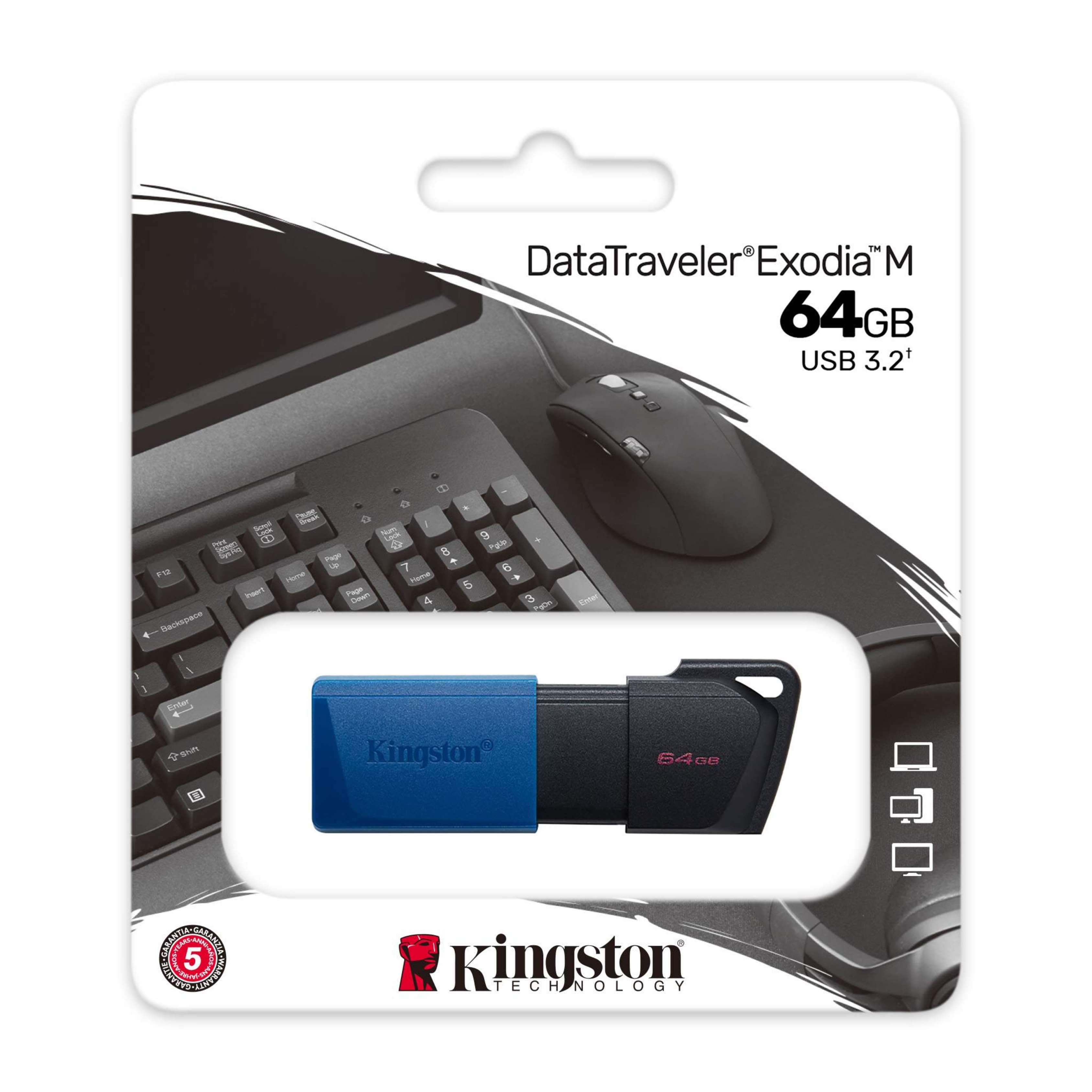 FLASH KINGSTON DATATRAVELER EXODIA M 64GB