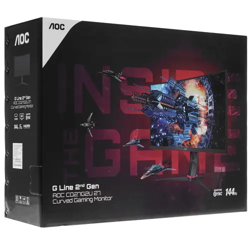 MONITOR AOC CQ27G2U 2K 144HZ QHD CURVED SPEAKERS
