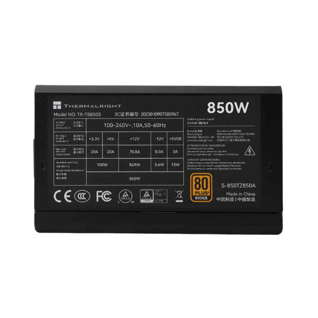 POWER SUPPLY THERMALRIGHT TR-TB850S 80+ BRONZE 850W