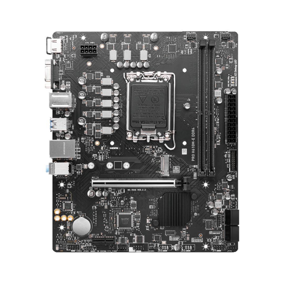 MOTHERBOARD MSI PRO H610M-E DDR4