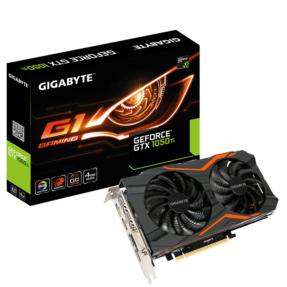 GIGABYTE GTX1050Ti 4GB 128BIT 3xHDMI