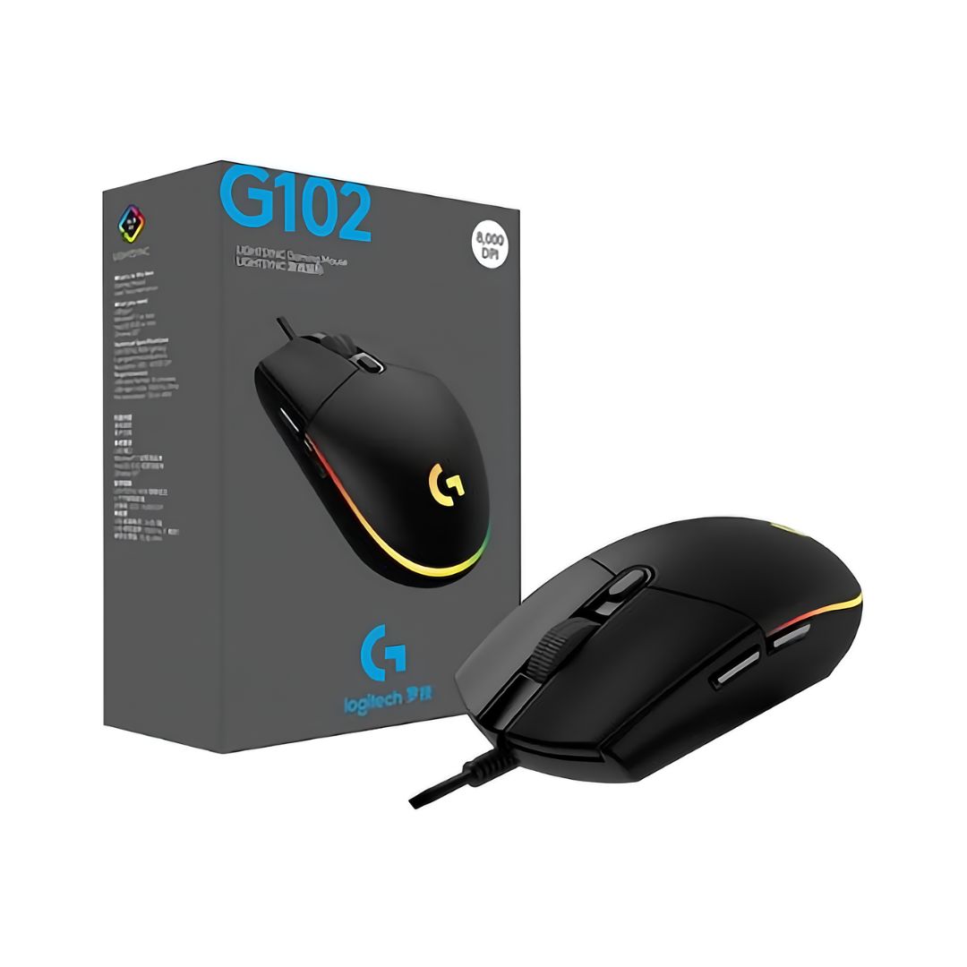 Logitech G102 Lightsync Gaming Mouse Black (910-005823)