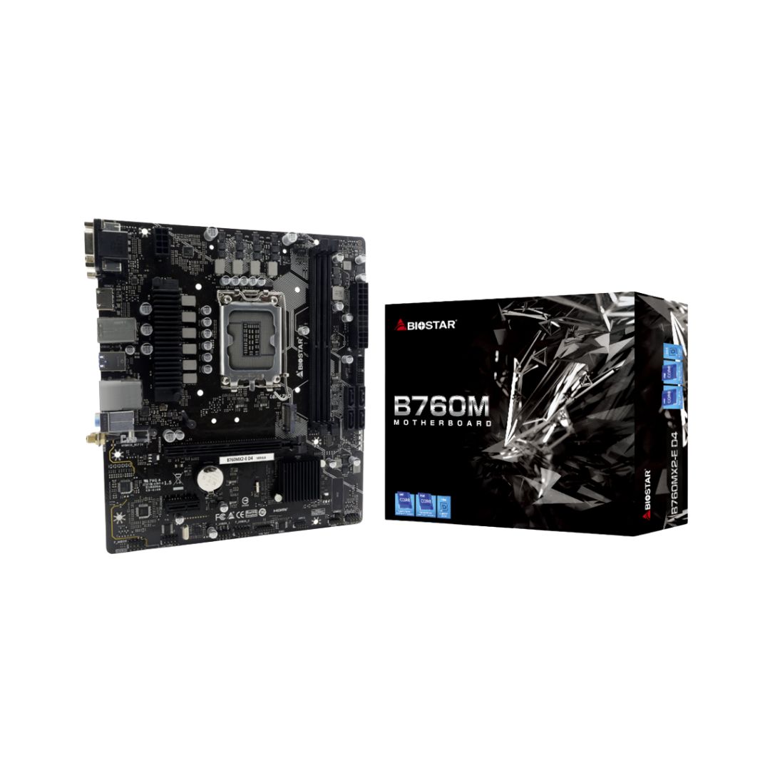 MOTHERBOARD BIOSTAR B760MX2-E D4 M2/DDR4