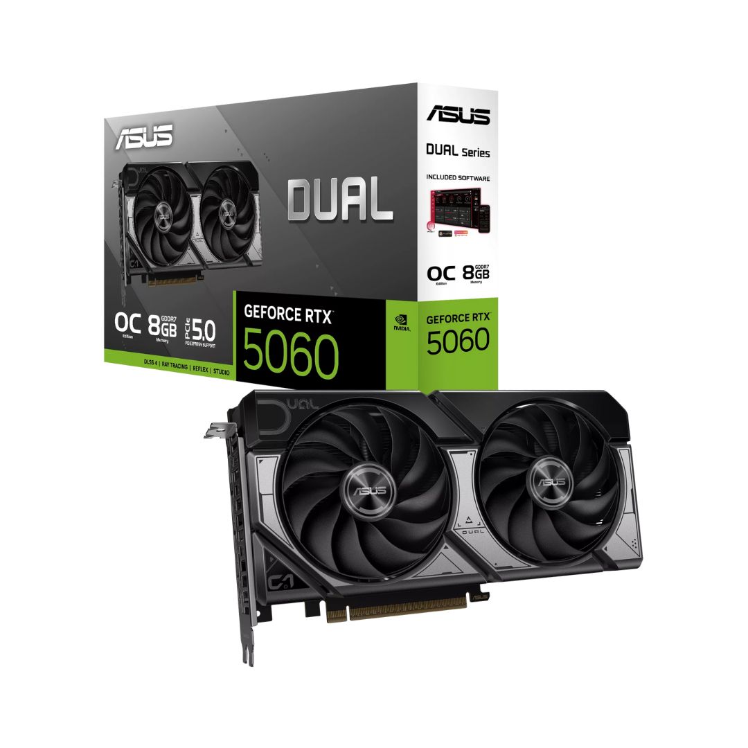 ASUS Dual GeForce RTX™ 5060 8GB GDDR7 OC Edition (DUAL-RTX5060-O8G)
