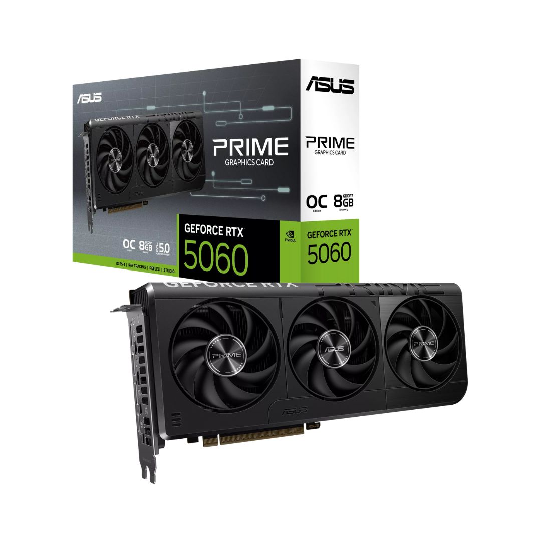 ASUS PRIME GeForce RTX™ 5060 8GB GDDR7 OC Edition (PRIME-RTX5060-O8G)