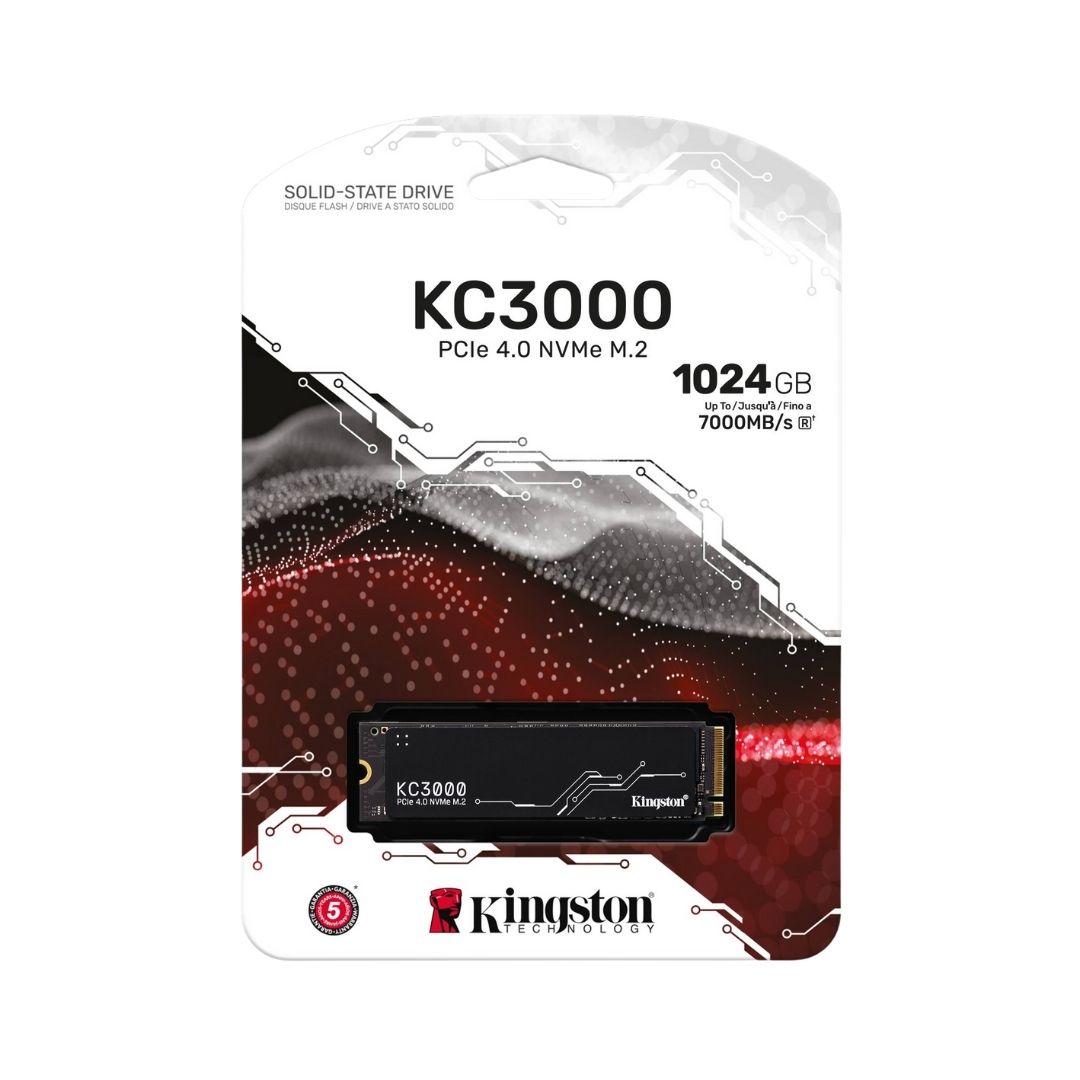 KINGSTON 1TB KC3000 PCIe 4.0 NVMe M.2 SSD (SKC3000S/1024G)