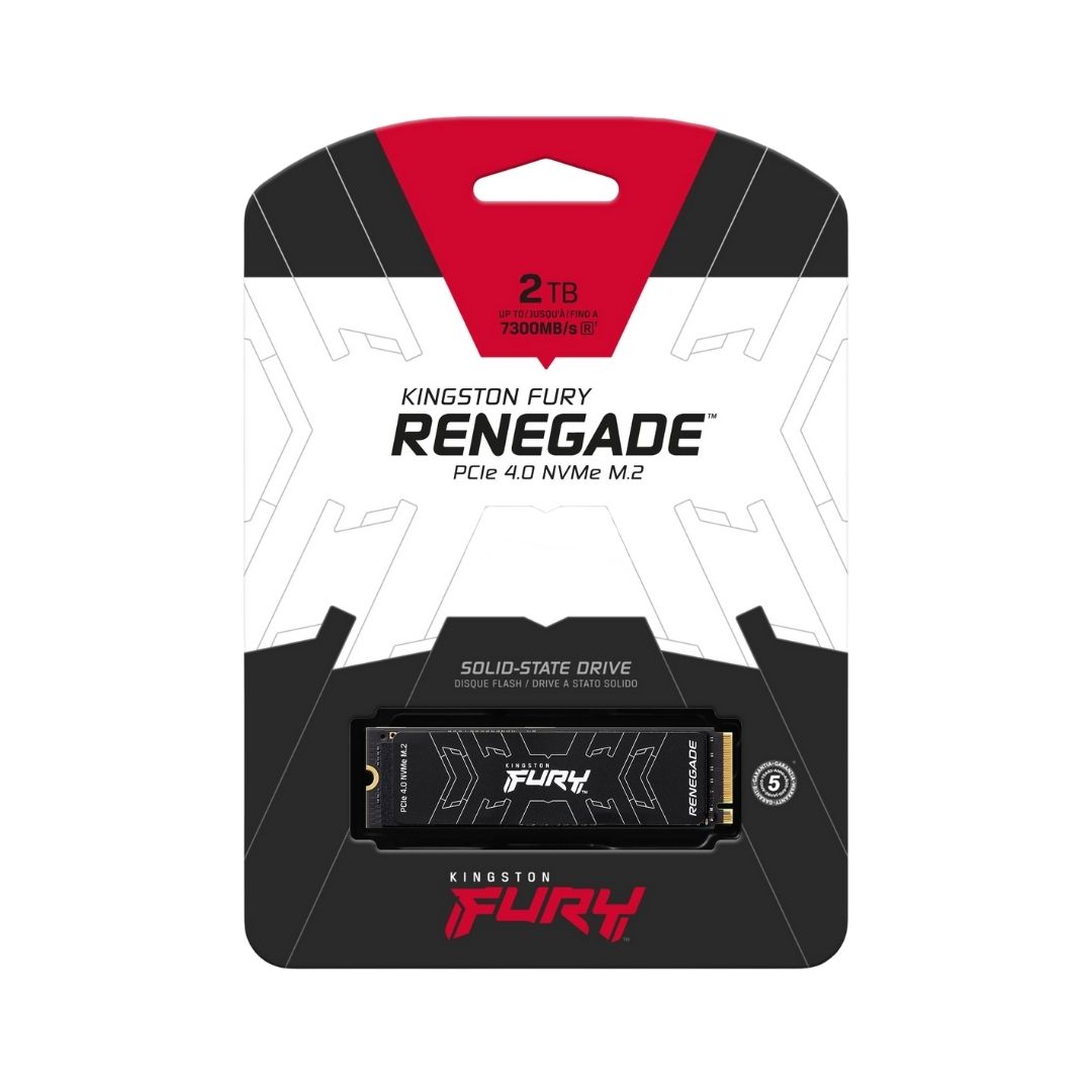 Kingston 2TB FURY Renegade PCIe 4.0 NVMe M.2 SSD (SFYRDK/2000G)