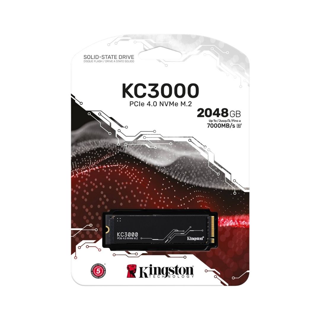 KINGSTON 2TB KC3000 PCIe 4.0 NVMe M.2 SSD (SKC3000D/2048G)