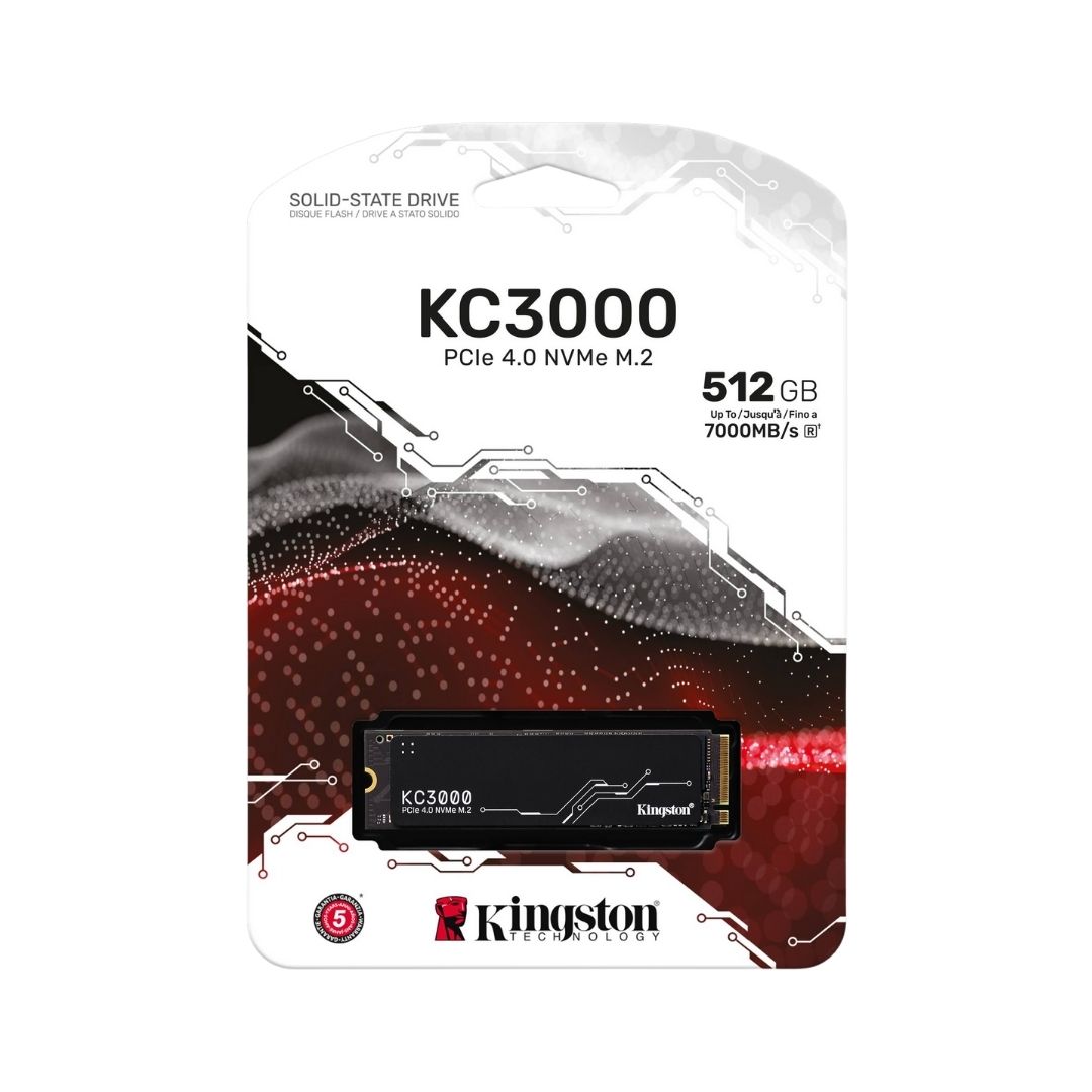 KINGSTON 512GB KC3000 PCIe 4.0 NVMe M.2 SSD (SKC3000S/512G)