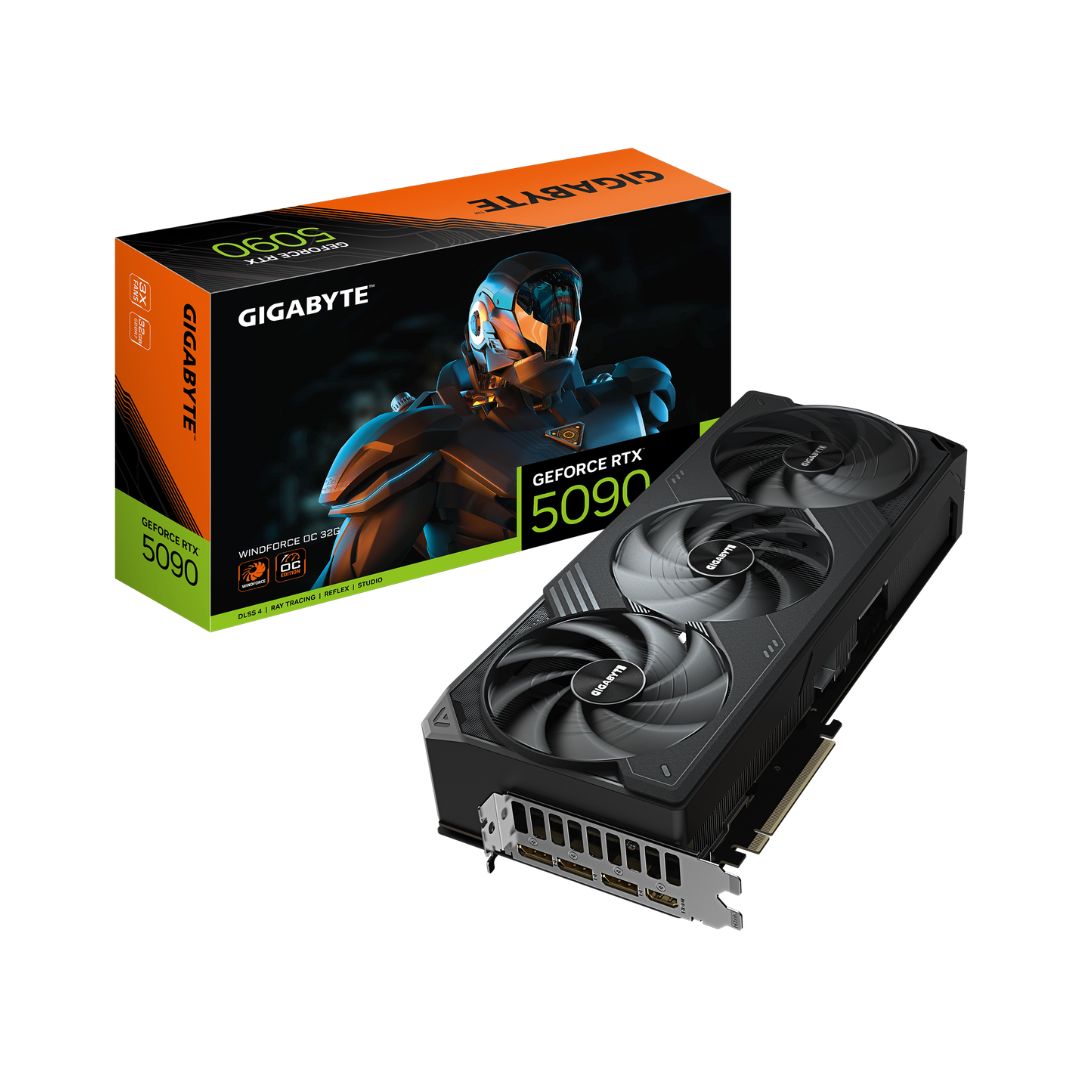 GIGABYTE GeForce RTX™ 5090 WINDFORCE OC 32G (GV-N5090WF3OC-32GD)