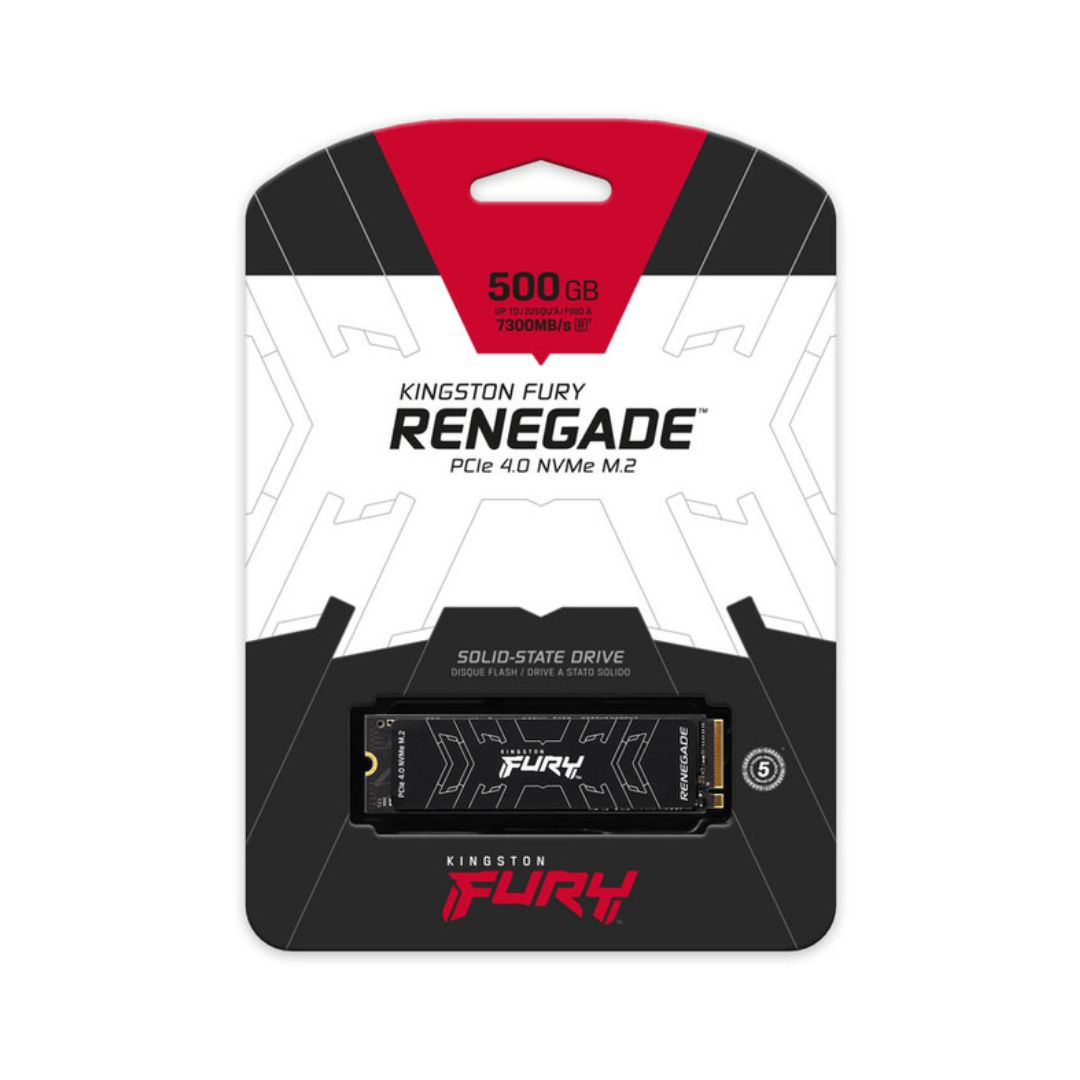 Kingston 500GB FURY Renegade PCIe 4.0 NVMe M.2 SSD (SFYRDK/500G)