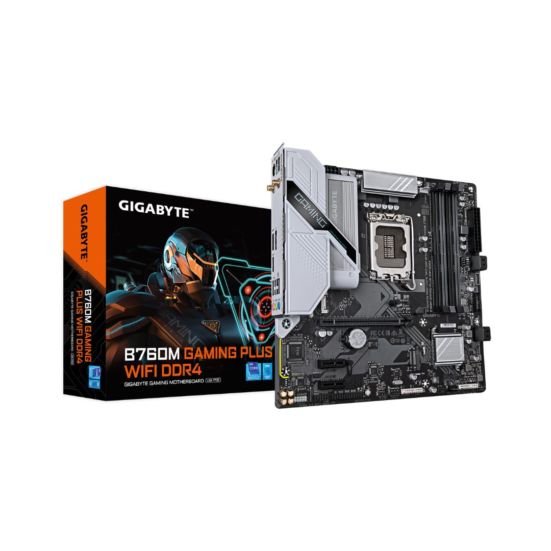 MOTHERBOARD GIGABYTE B760M GAMING PLUS WIFI DDR4