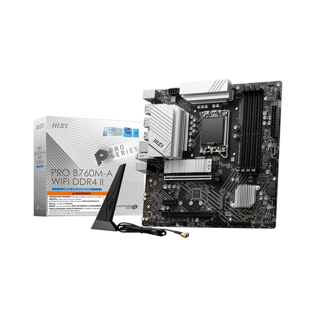 MOTHERBOARD MSI PRO B760M-A II DDR4 WIFI