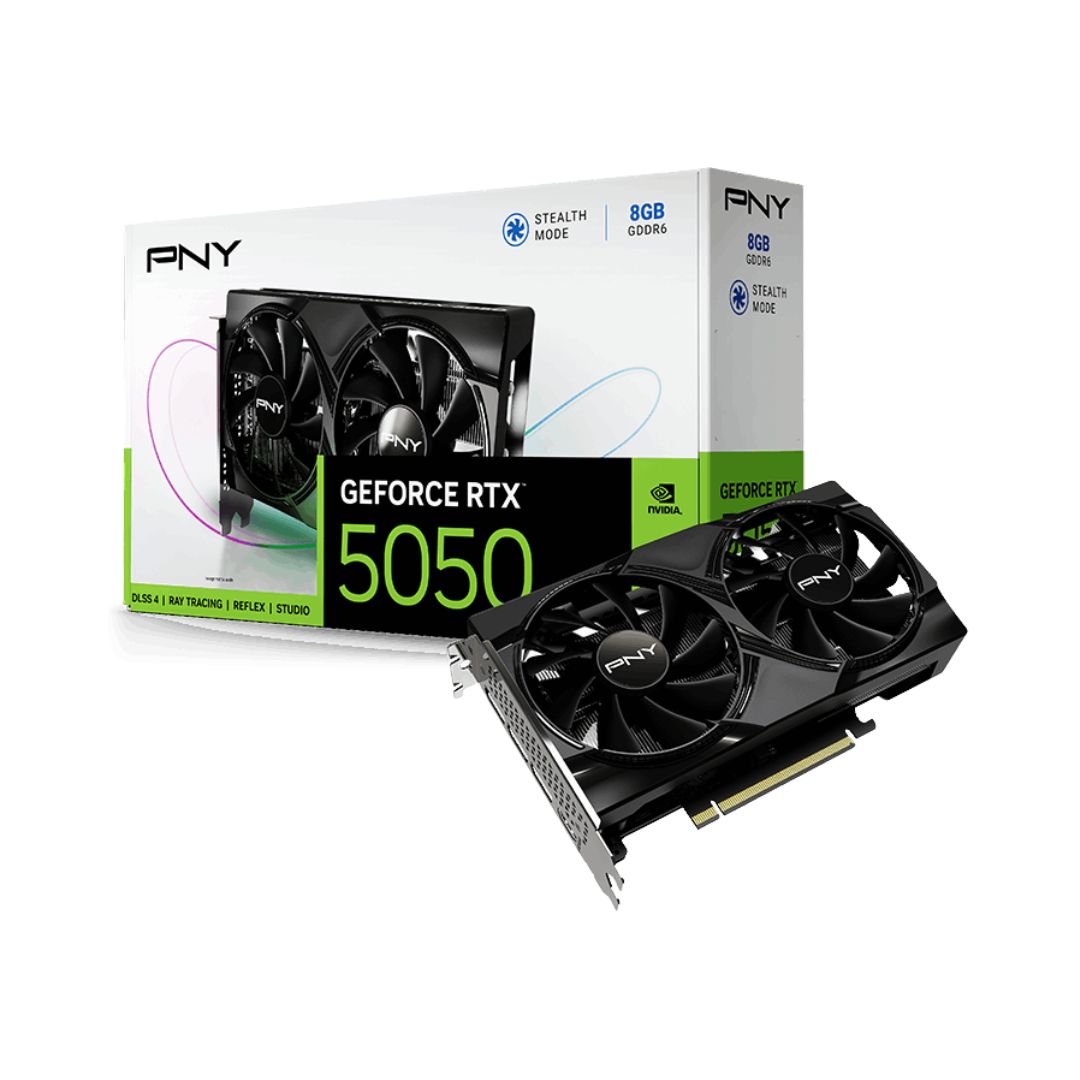 PNY GeForce RTX™ 5050 Dual Fan Graphics Card (VCG50508DFXPB1)