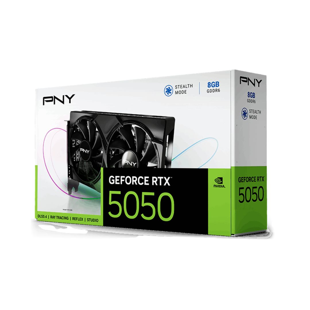 PNY GeForce RTX™ 5050 Dual Fan Graphics Card (VCG50508DFXPB1)