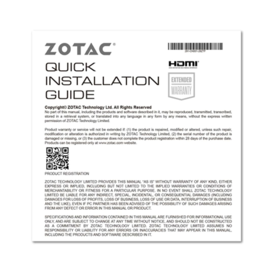ZOTAC GAMING GeForce RTX 3050 6GB GDDR6 Solo