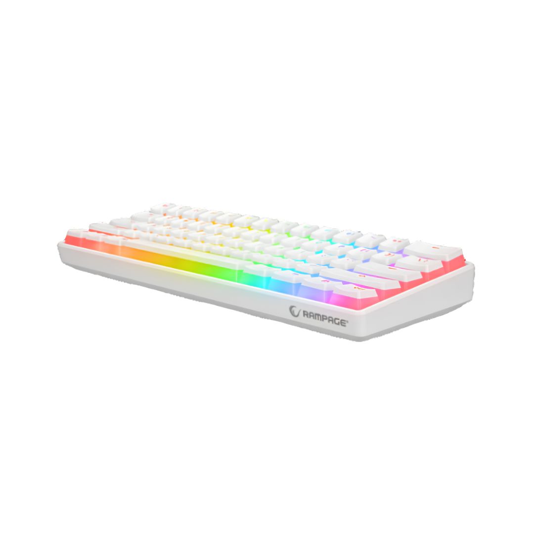 Gaming klaviatura RAMPAGE KB-R135 PARVUS WHITE