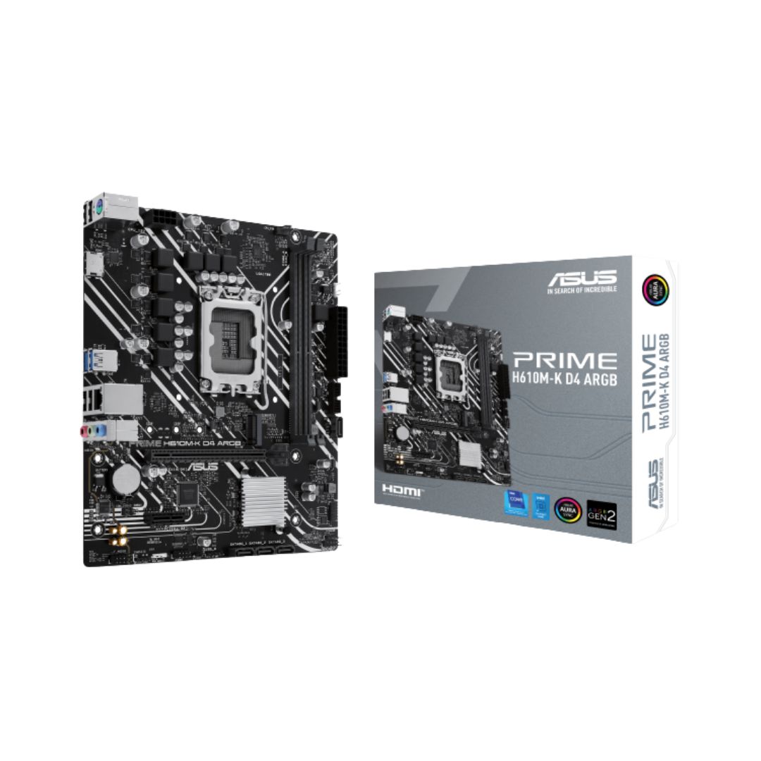MOTHERBOARD ASUS PRIME H610M-K D4 ARGB