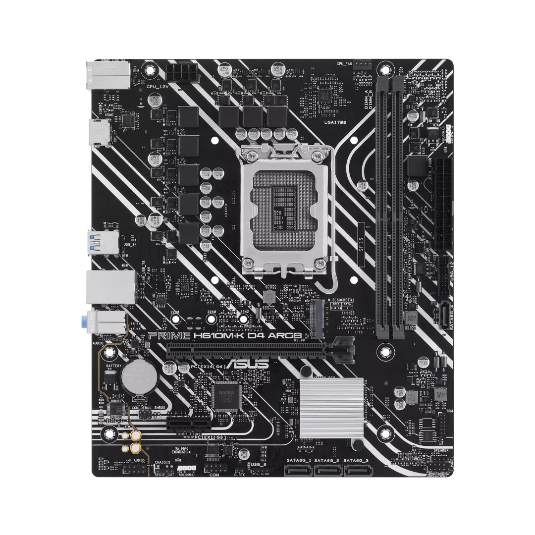 MOTHERBOARD ASUS PRIME H610M-K D4 ARGB