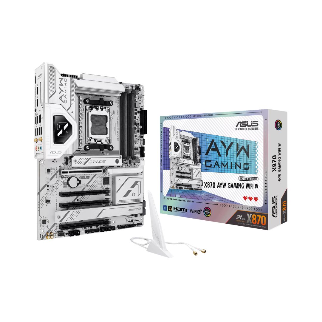 MOTHERBOARD ASUS X870 AYW GAMING WIFI WHITE DDR5 AM5
