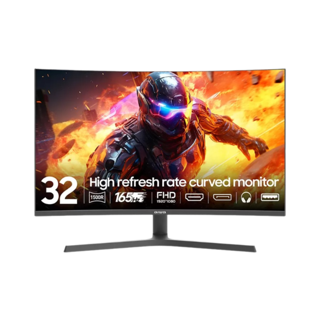 MONITOR AIWA GAMING MD320G-Y  32" WLED CURVED 1500R 165HZ