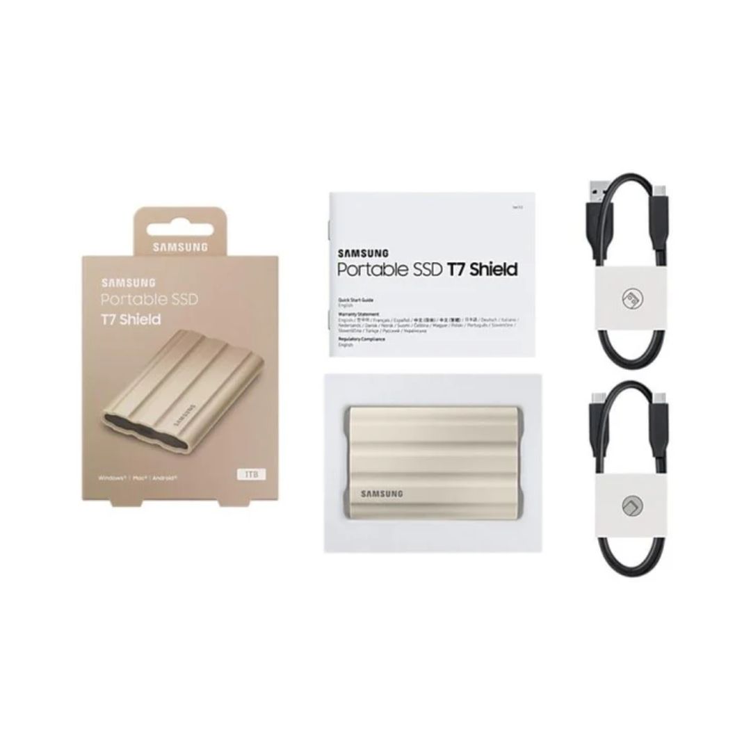 SSD USB SAMSUNG T7 1TB SHIELD WH