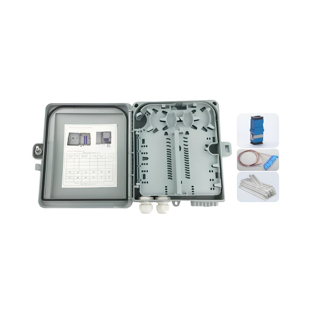POWERLINE 12 Port SC UPC IP 65 Wallmount Optik Box SC UPC Full Loaded