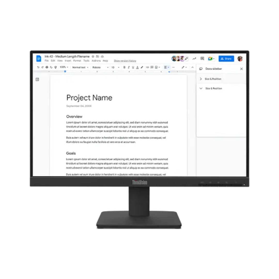 LENOVO ThinkVision 21.5 inch IPS FHD 100Hz Monitor - S22-4e