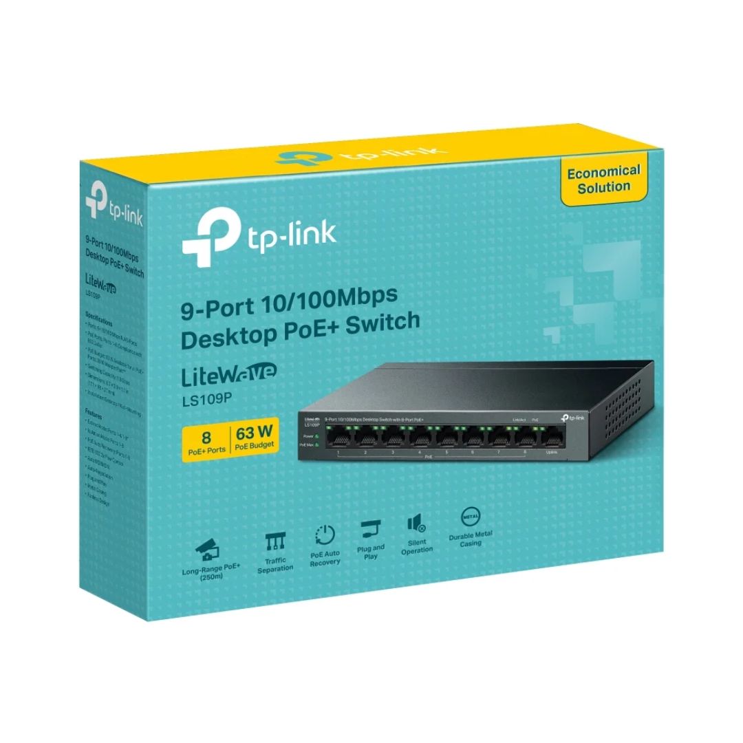 TP-Link LS109P 9-Port PoE Switch
