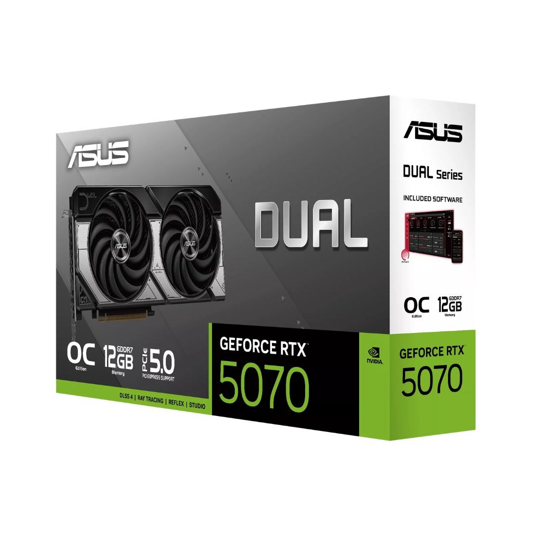 ASUS Dual GeForce RTX™ 5070 12GB GDDR7 OC Edition