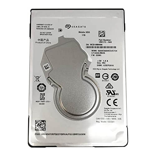 Hard Disk Seagate 1TB 5400 RPM 2.5-Inch