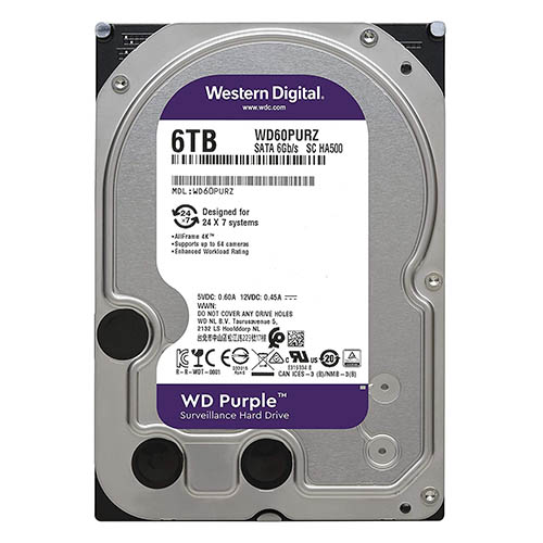 Hard Disk Western Digital Purple 6TB 5400 RPM 3.5