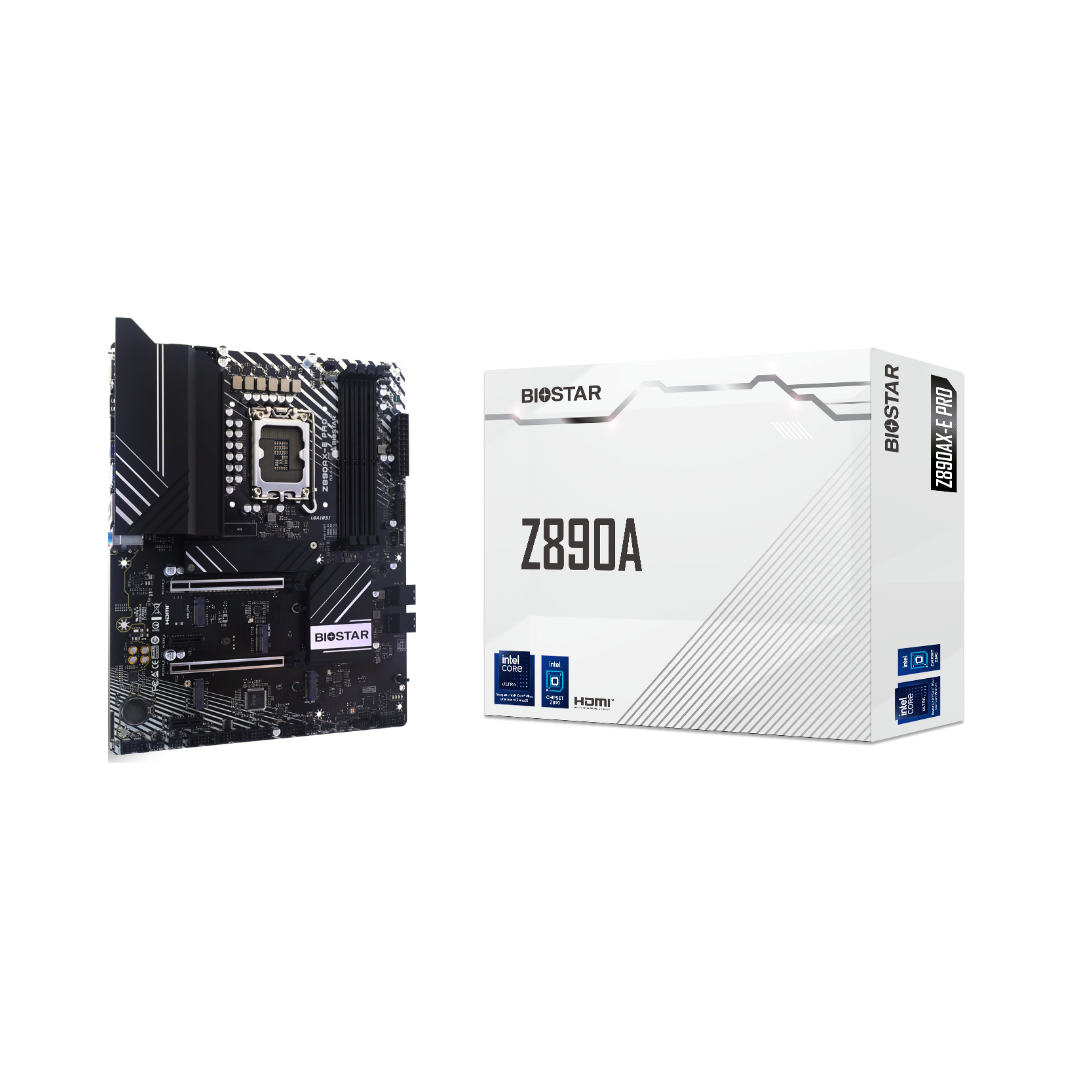MOTHERBOARD BIOSTAR Z890AX-E PRO DDR5 M2 RAM SLOT 4