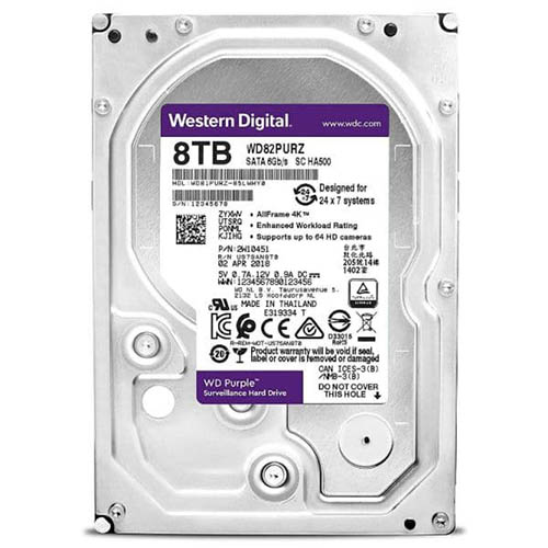 Hard Disk Western Digital Purple 8TB 5400 RPM 3.5