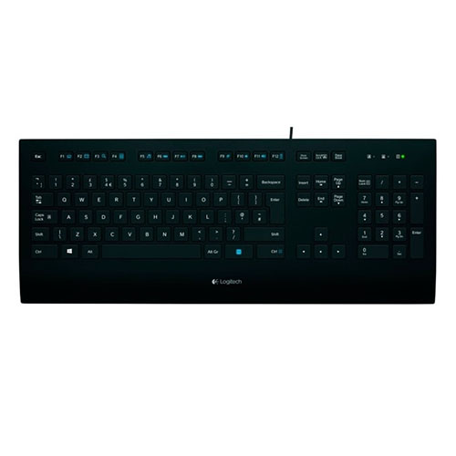 Klaviatura  Logitech Corded Keyboard K280E Business - Russian layout